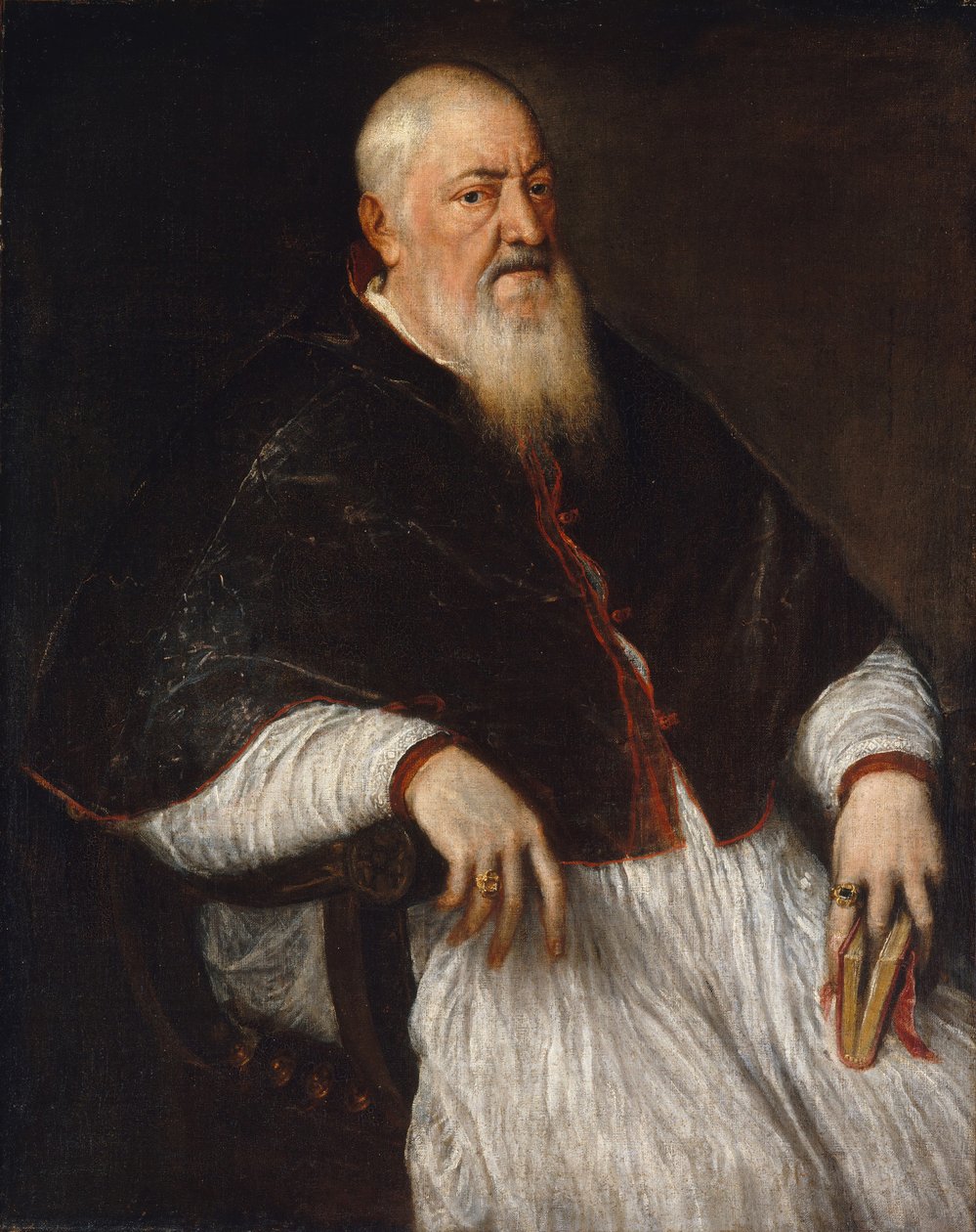 Filippo Archinto født omkring 1500, død 1558, erkebiskop av Milano, midten av 1550-tallet. av Tiziano Vecelli