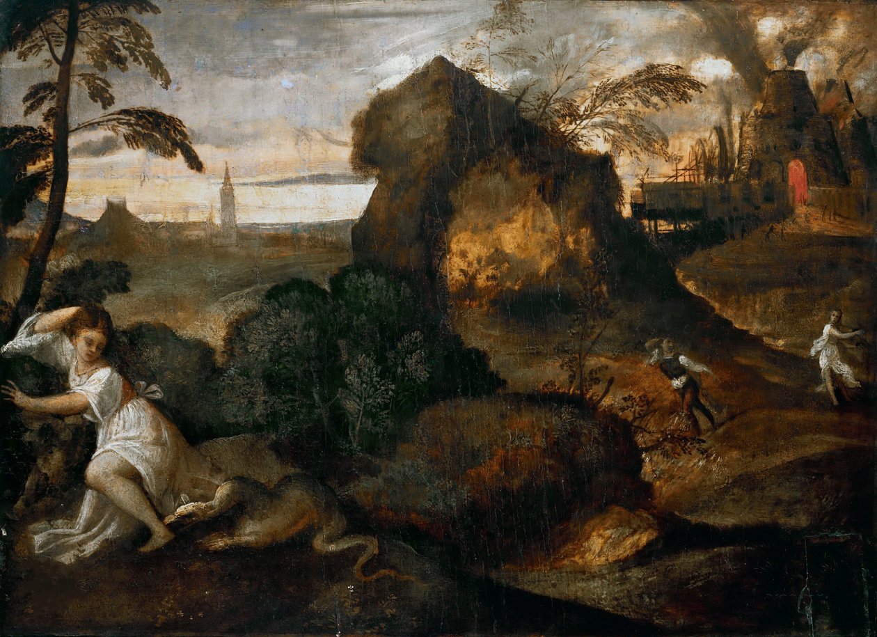 Orfeus og Eurydike, ca. 1505-1510. av Titian
