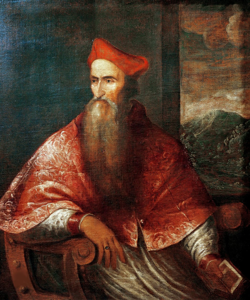 Portrett av kardinal Pietro Bembo 1470-1547, 1545-1546. av Titian