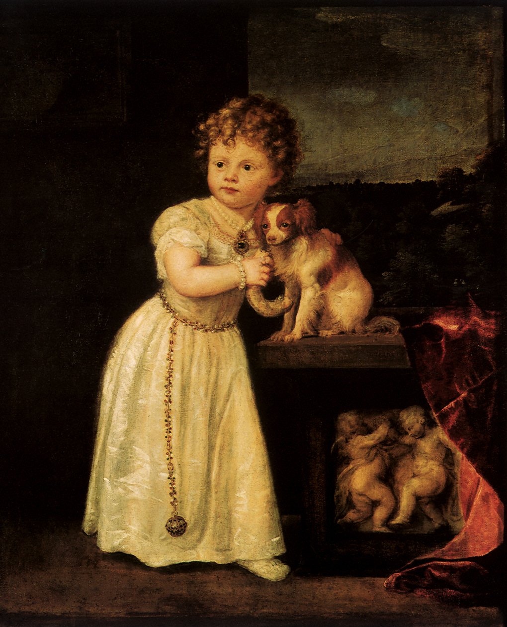 Portrett av Clarissa Strozzi, 1542 av Tiziano Vecelli