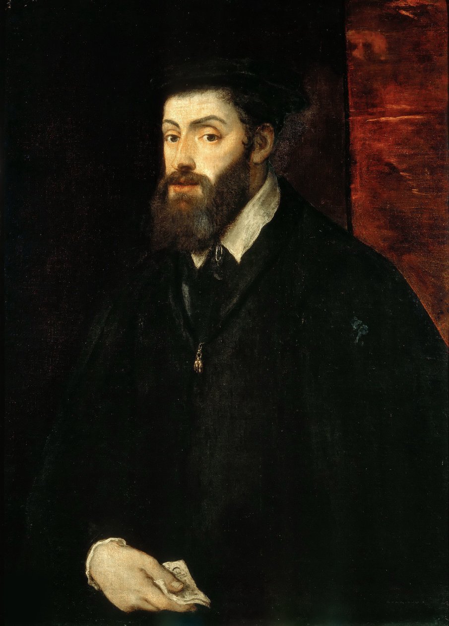 Portrett av keiser Charles V 1500-1558, 1549. av Titian