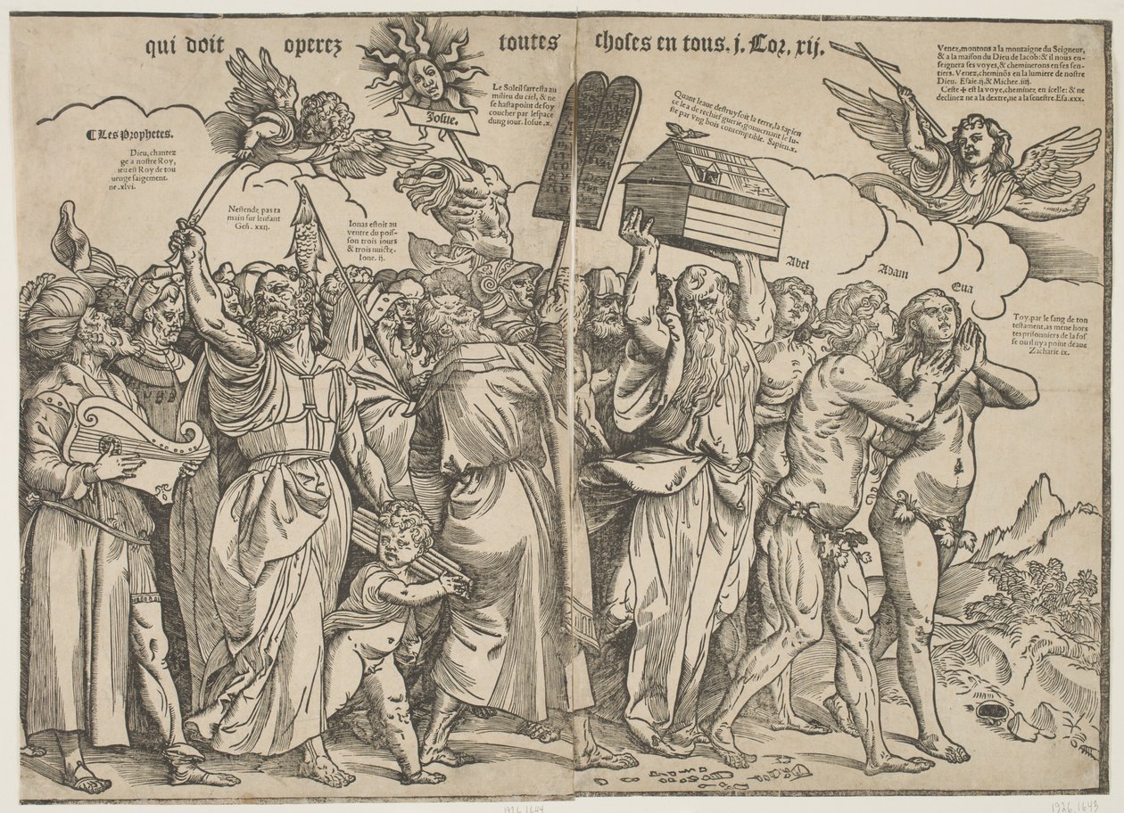 Profetene I og Adam og Eva, ca. 1511 av Tiziano Vecelli