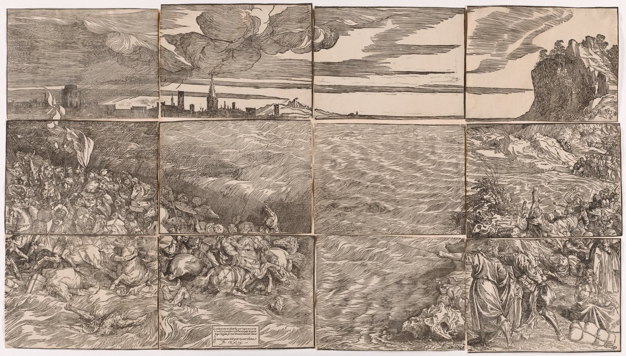 Nedsenkningen av Faraos hær i Rødehavet av Titian