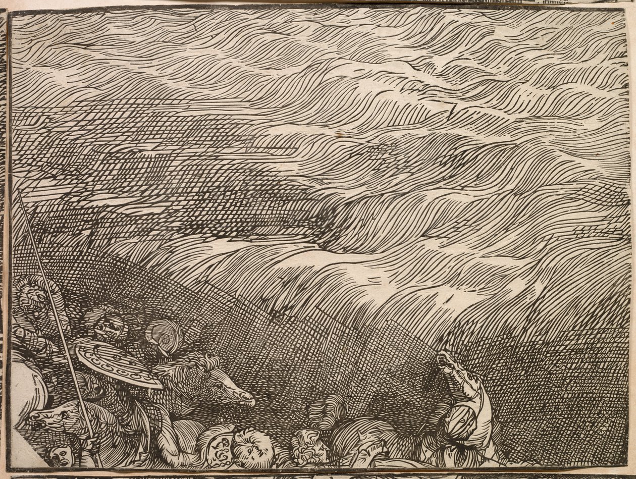 Nedsenkningen av Faraos hær i Rødehavet av Titian