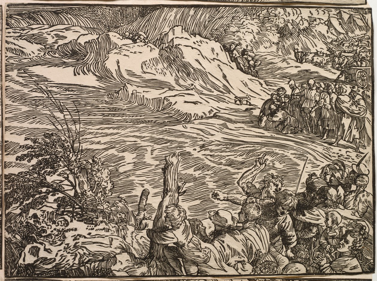 Nedsenkningen av Faraos hær i Rødehavet av Titian