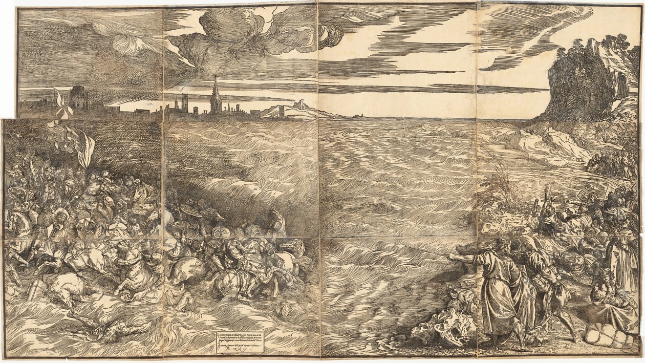 Nedsenkningen av Faraos hær i Rødehavet av Titian