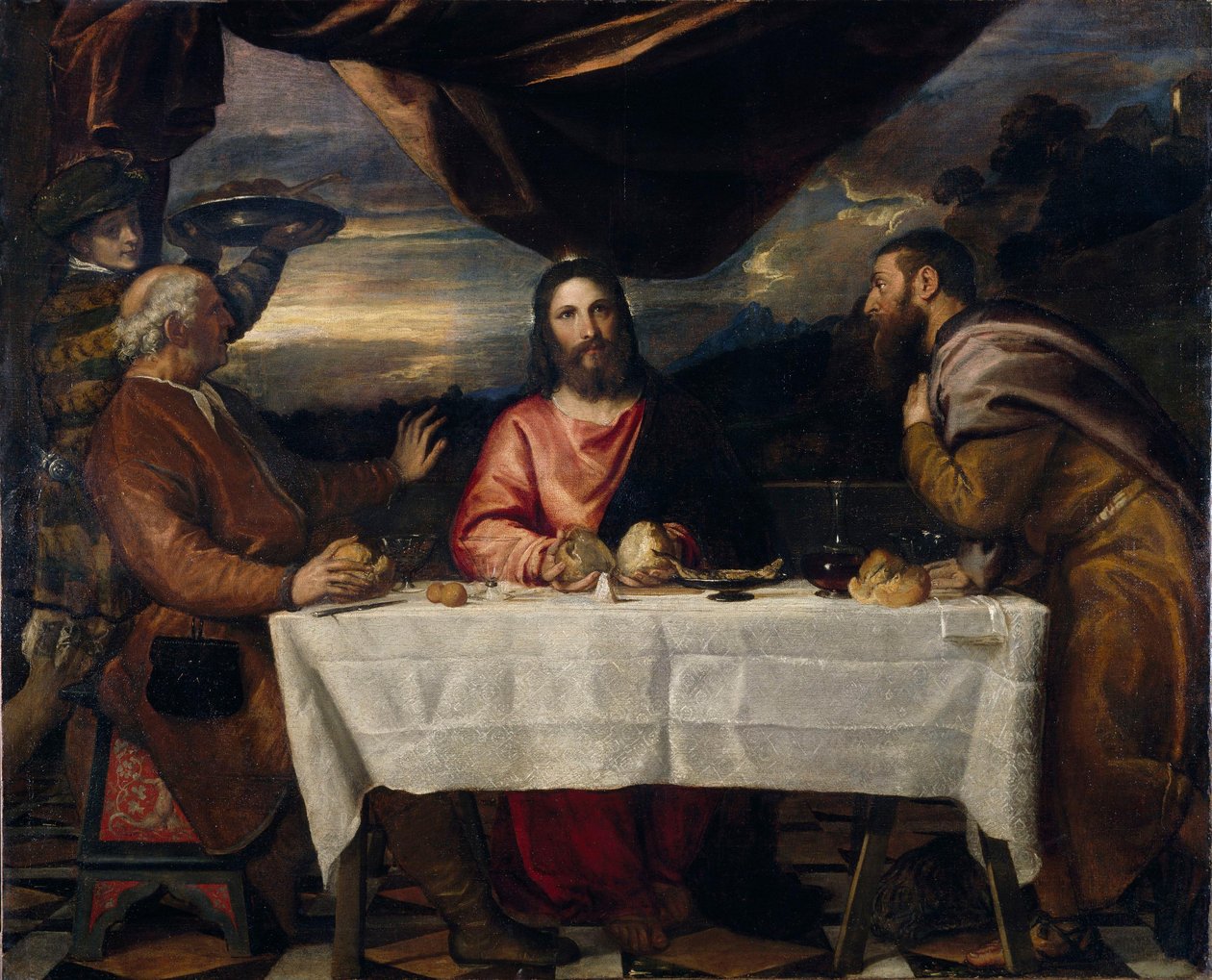Nattverden i Emmaus av Titian