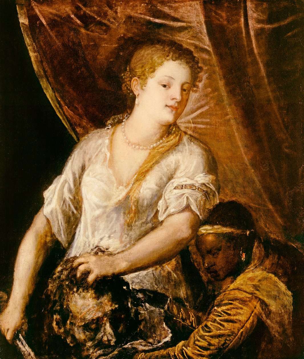 Judith med Hodet av Holofernes, ca. 1570 av Tiziano Vecelli
