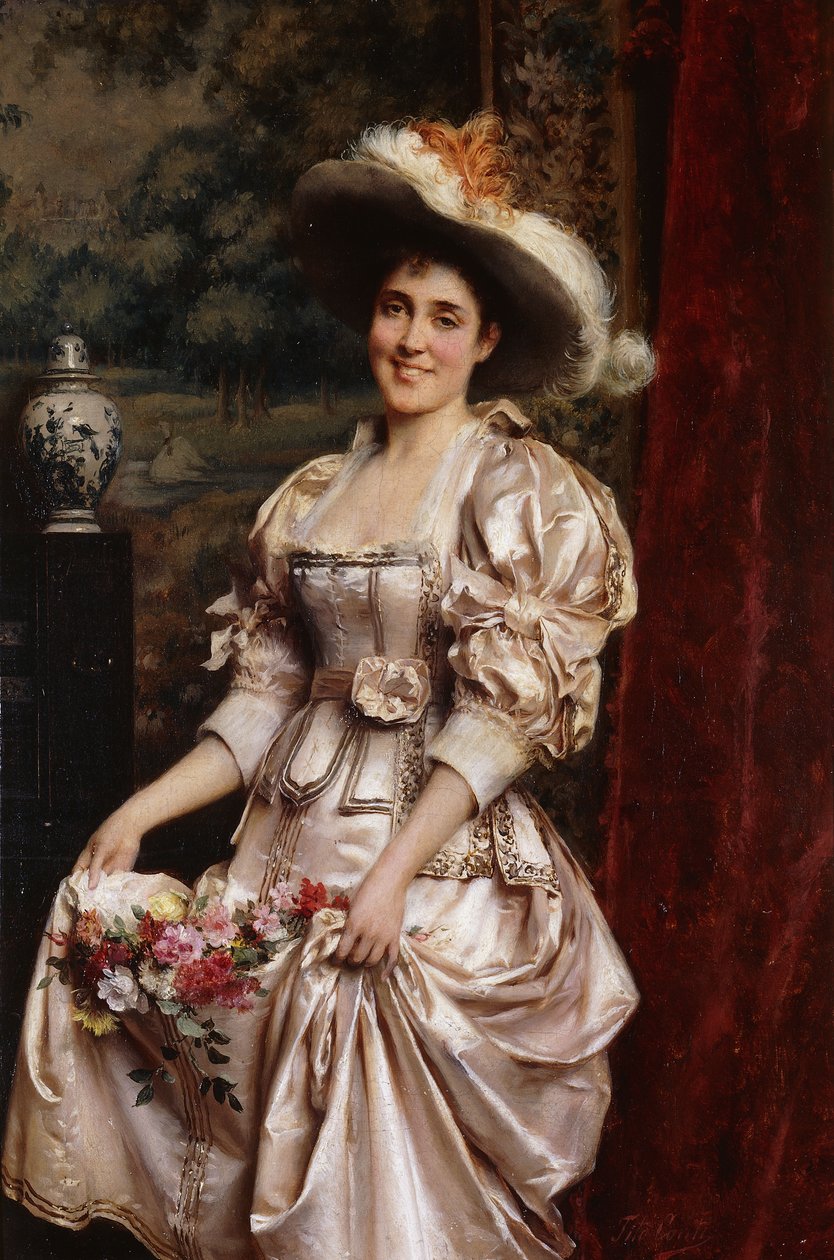 Blomsterjenta, av Tito Conti