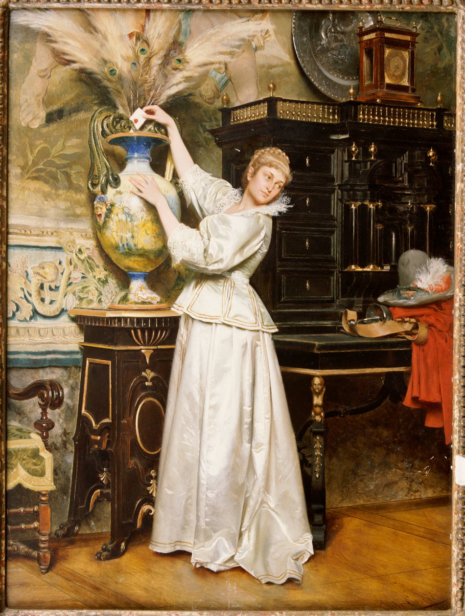 Den hemmelige postkassen, 1876 av Tito Conti