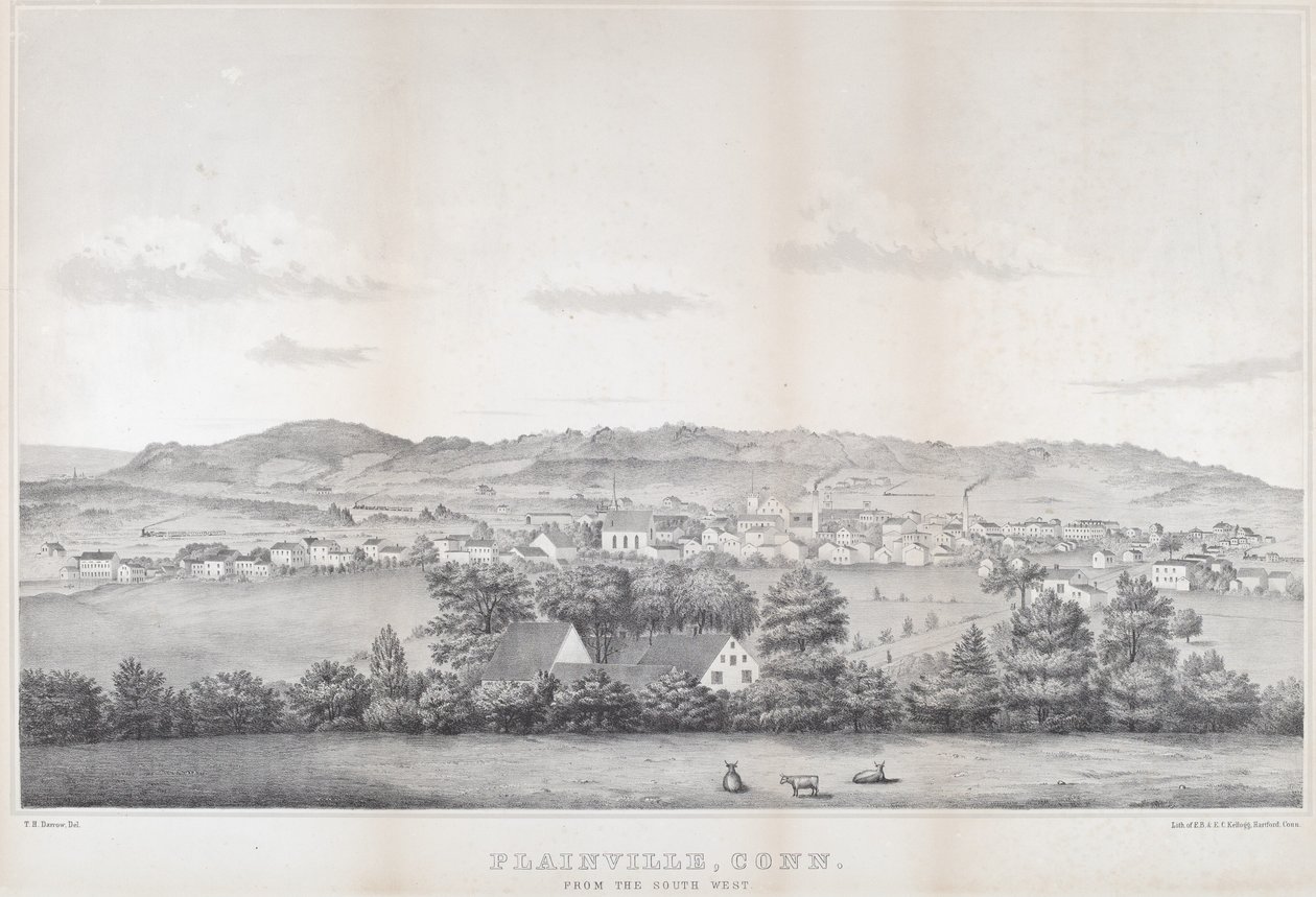 Plainville, Connecticut. Fra sørvest av Titus H. Darrow