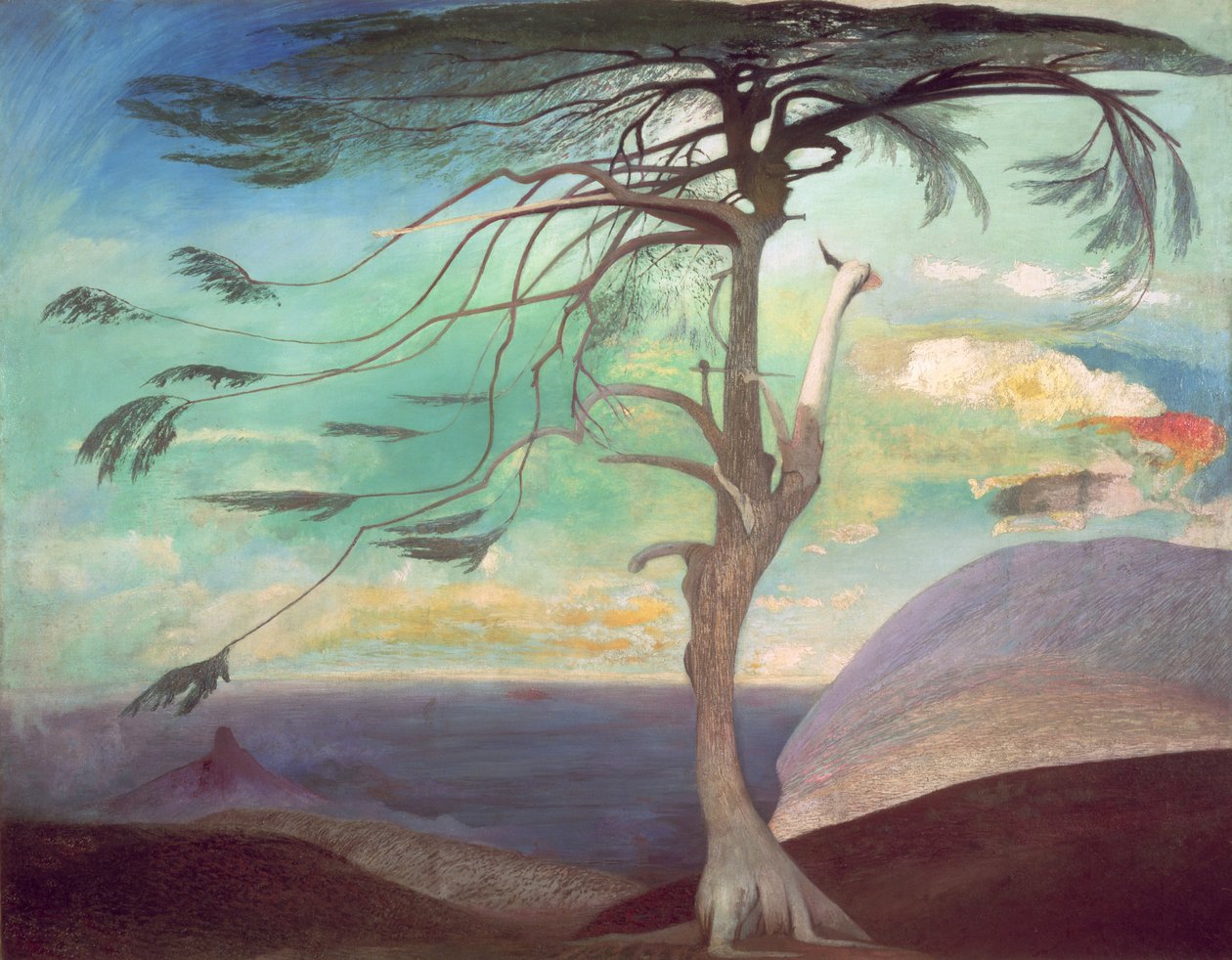 The Solitary Cedar, 1907 av Tivadar Kosztka Csontvary