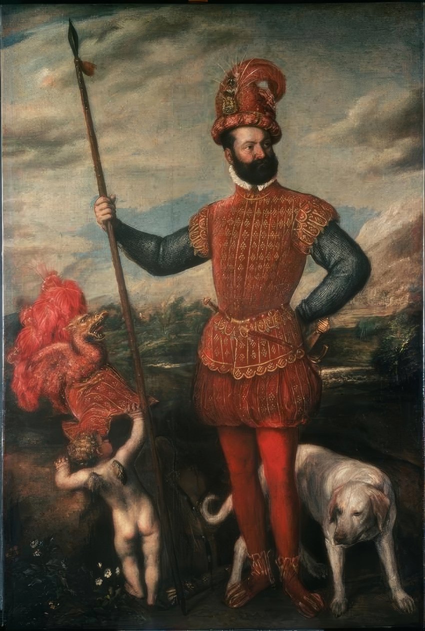 Portrett av en italiensk adelsmann av Tiziano Vecelli