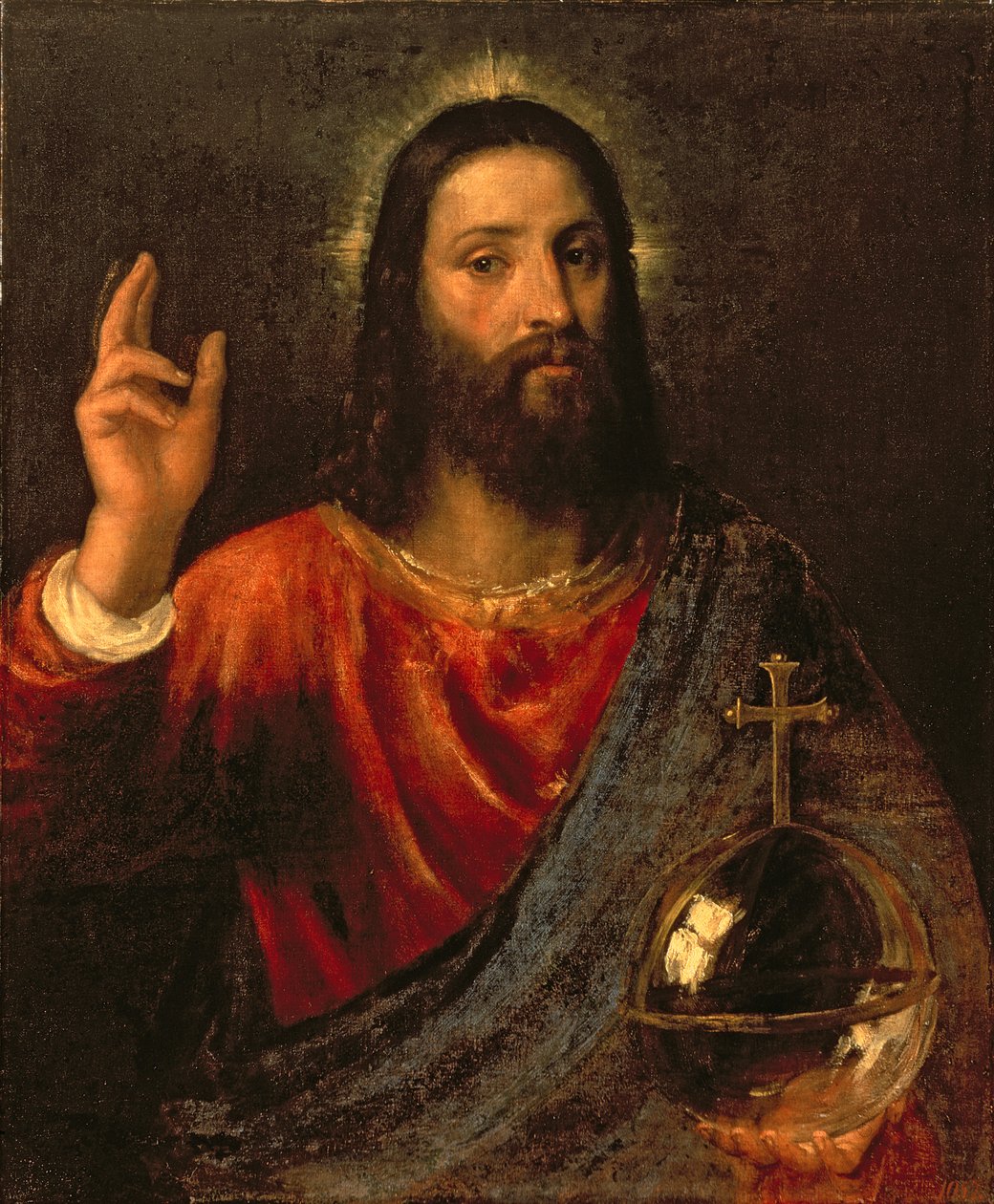 Kristus Frelser, ca. 1570 av Tiziano Vecelli