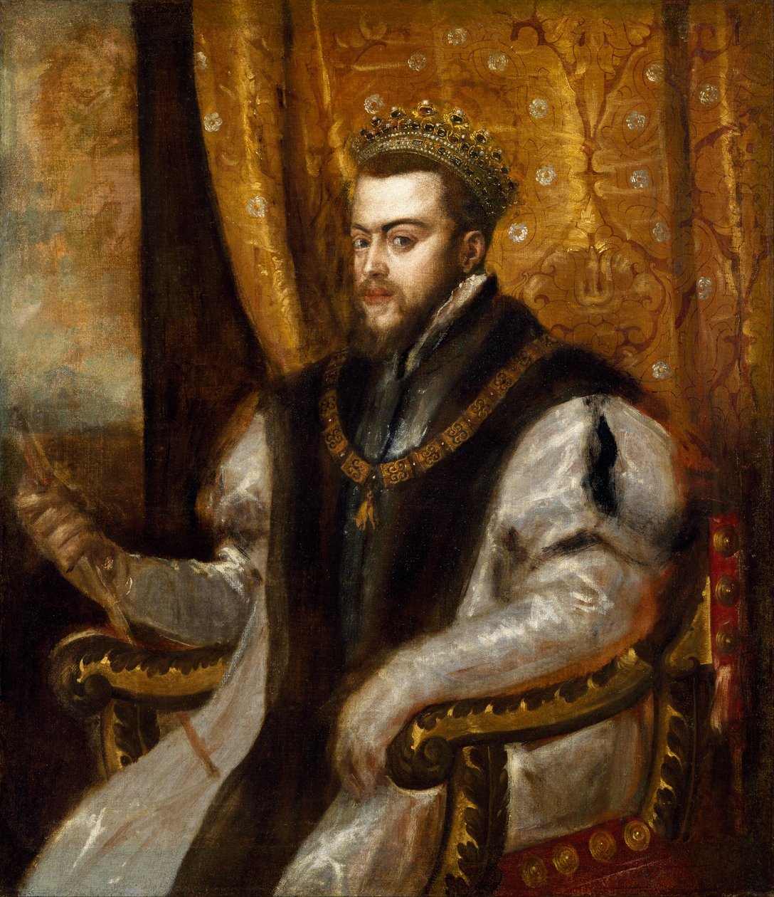 Kong Filip II av Spania av Tiziano Vecelli