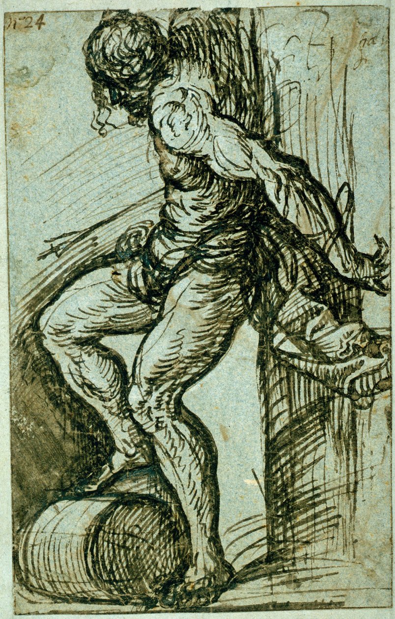 Studer for St. Sebastian på høyalteret til SS. Nazaro e Celso, Brescia av Tiziano Vecelli