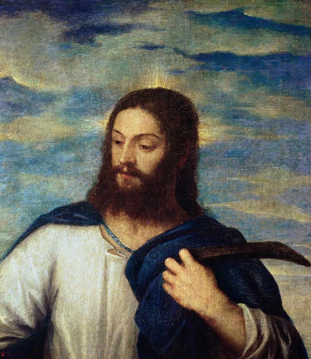 Frelseren, ca. 1553 av Tiziano Vecelli