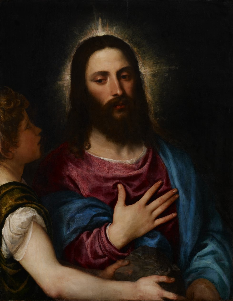 The Temptation of Christ, ca. 1516-25 av Tiziano Vecelli