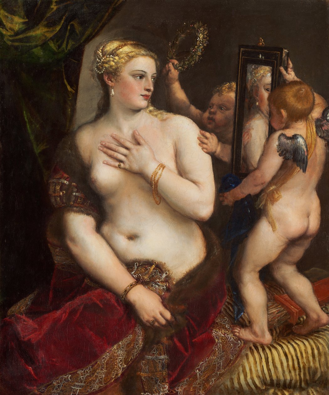 Venus med et speil av Tiziano Vecelli