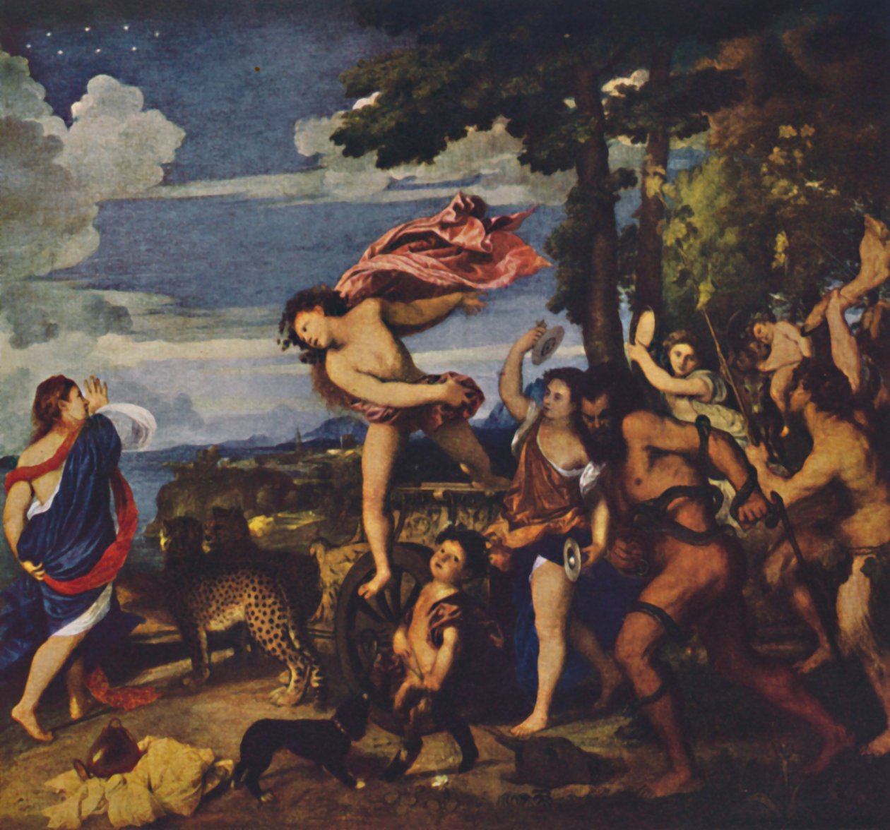 Bacchus og Ariadne, 1520-1523, ca 1950. av Tiziano Vecelli