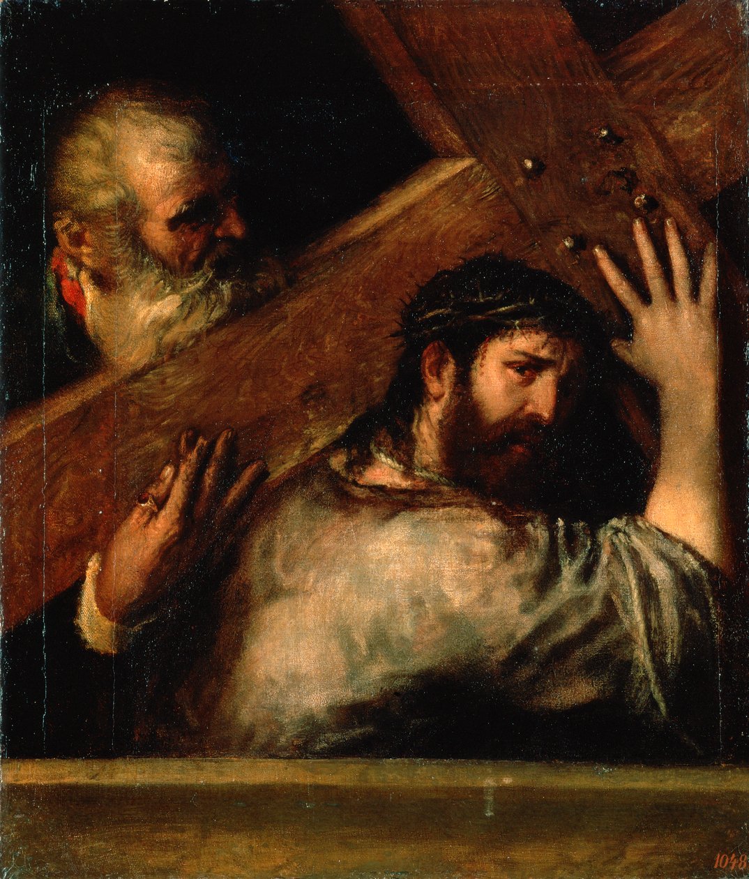 Kristus som bærer korset, 1560-tallet. av Tiziano Vecelli