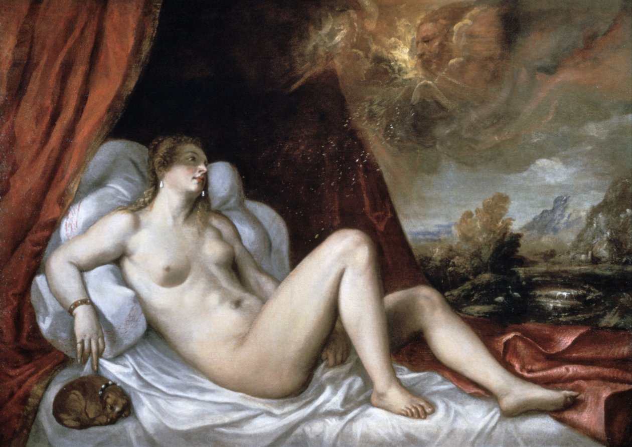 Danae, 1500-tallet av Tiziano Vecelli