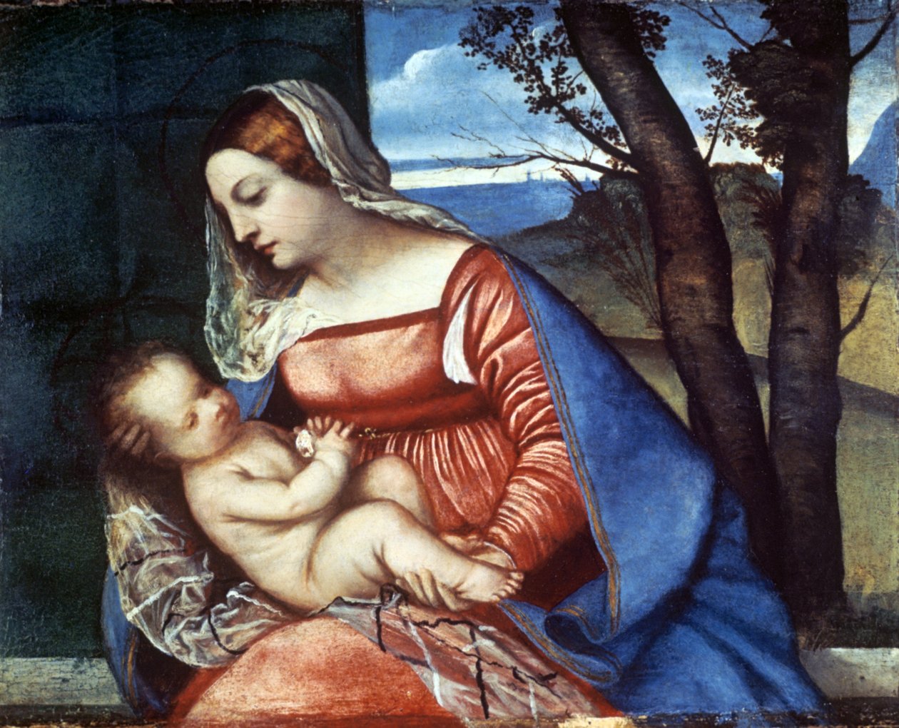 Madonna og barn, c1510 av Tiziano Vecelli