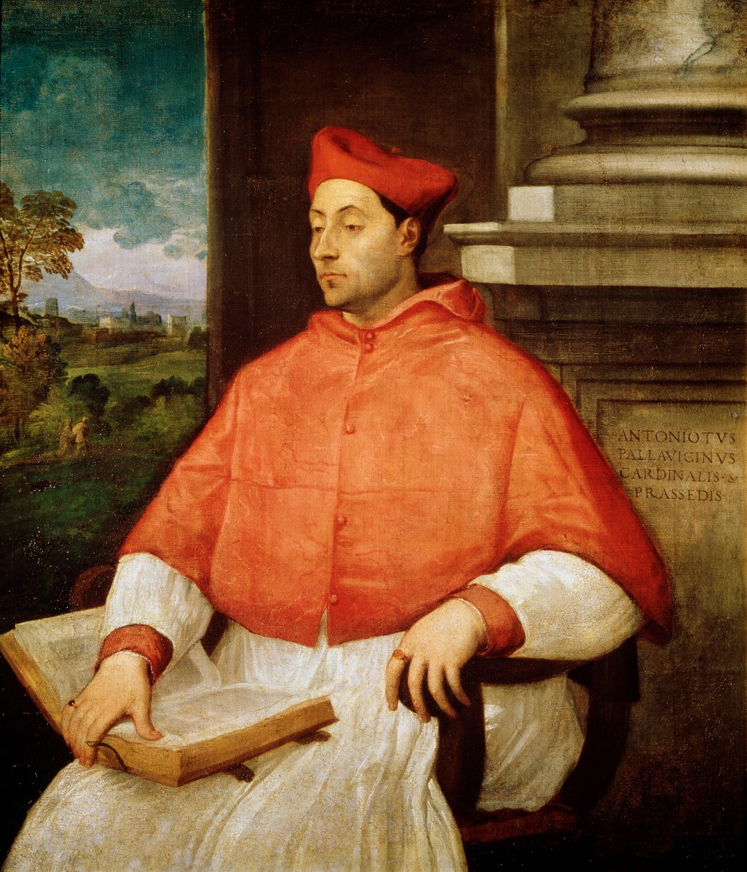 Portrett av kardinal Antonio Pallavicini, 1441-1507 av Tiziano Vecelli