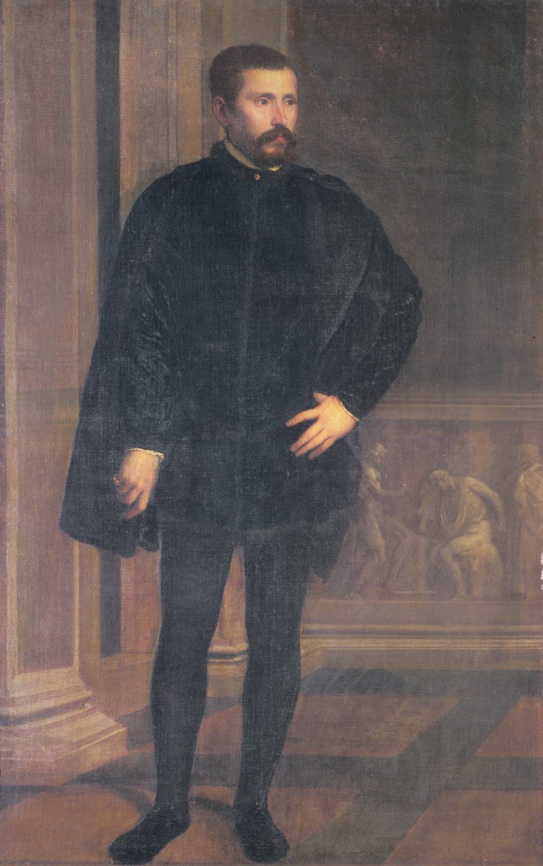 Portrett av Diego Hurtado de Mendoza (1503-75), spansk politiker av Tiziano Vecelli