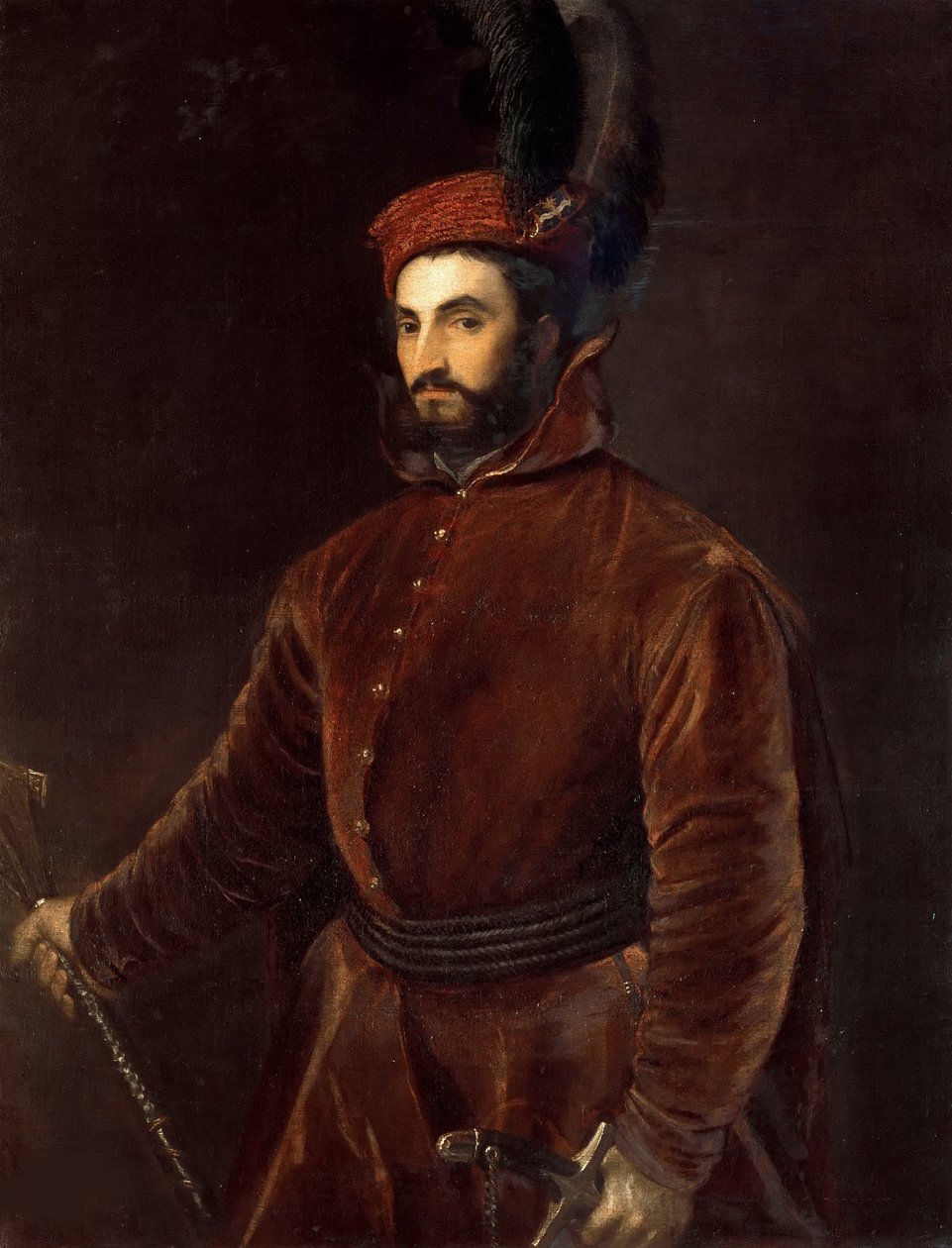 Portrett av Ippolito de Medici 1511-1535, ca 1533-1534. av Tiziano Vecelli