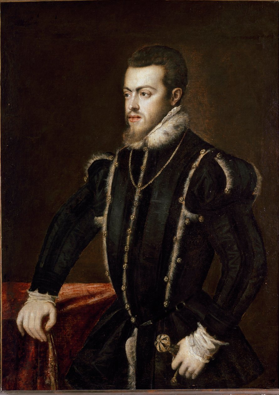 Portrett av Filip II av Tiziano Vecelli