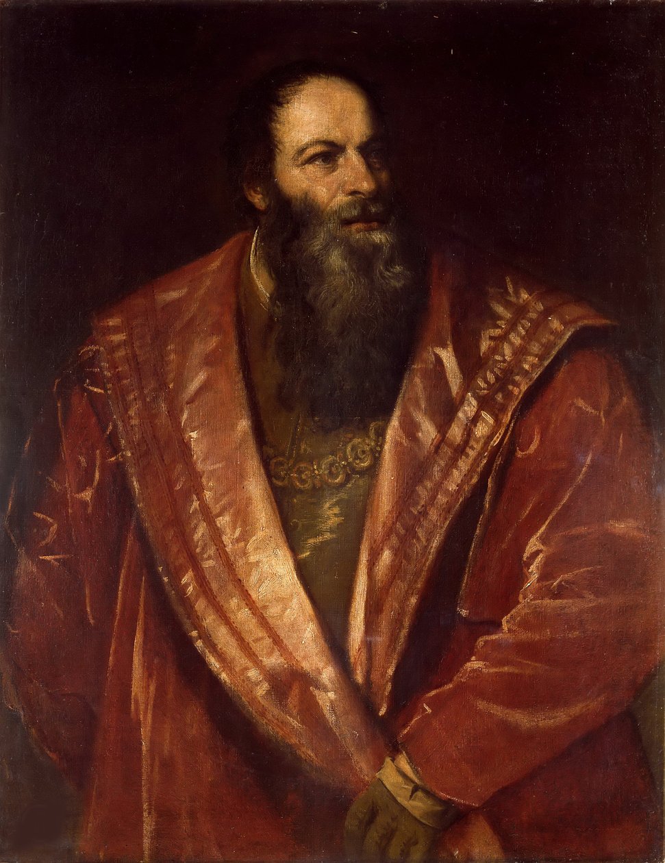Portrett av Pietro Aretino, 1545. av Tiziano Vecelli