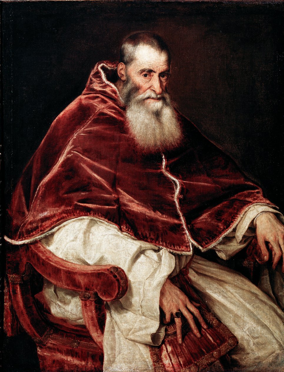 Portrett av pave Paul III av Tiziano Vecelli