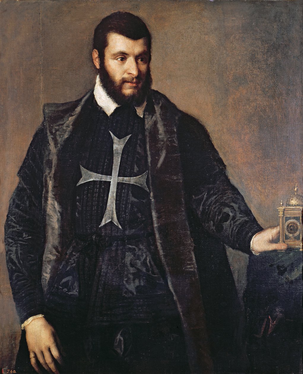 Portrett av en ridder av Maltas orden av Tiziano Vecelli