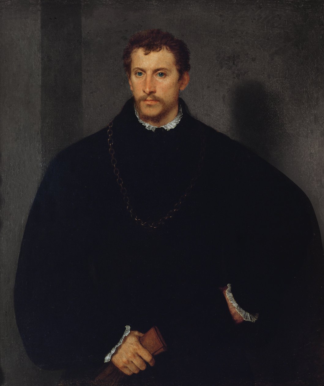 Portrett av en ukjent mann (mannen med grå øyne eller engelskmannen) av Tiziano Vecelli