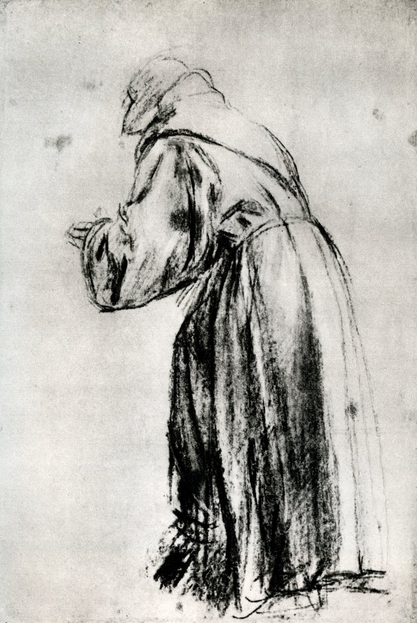 Studie for St Bernardino i Votive-bildet til Doge Gritti, c1535, 1937 av Tiziano Vecelli
