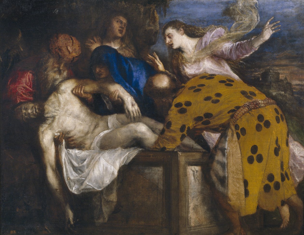 Kristi gravlegging, 1572 av Tiziano Vecelli