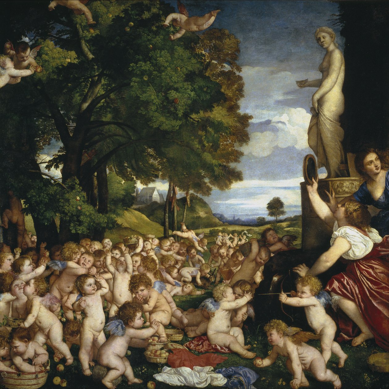 Offeret til Venus, 1518-1519 av Tiziano Vecelli
