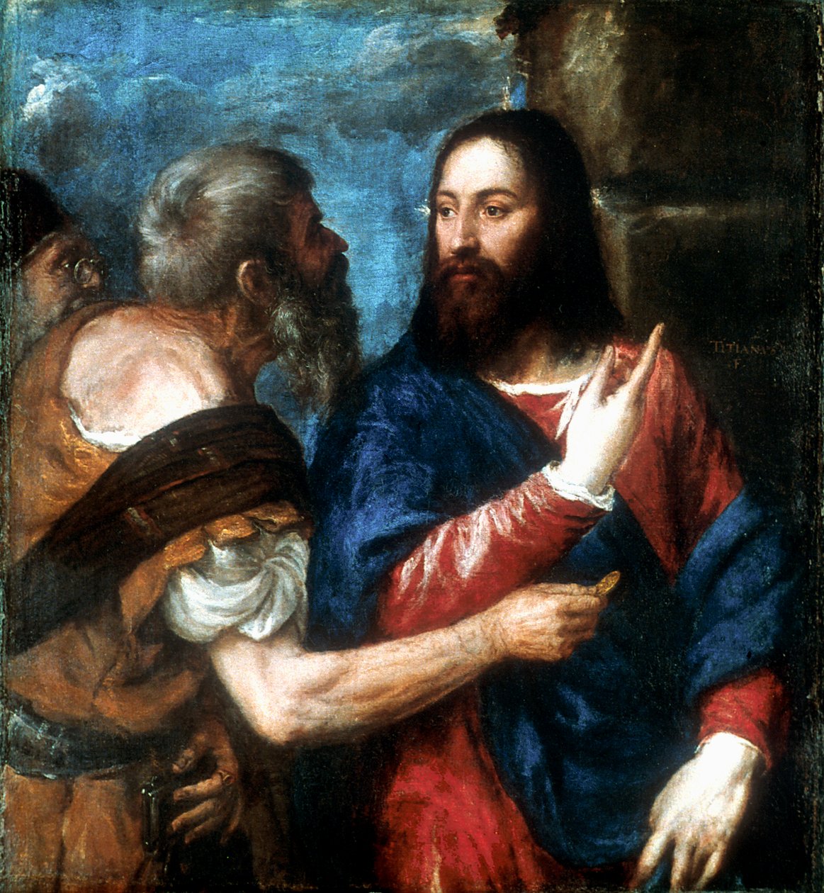 The Tribute Money, 1560-1568 av Tiziano Vecelli