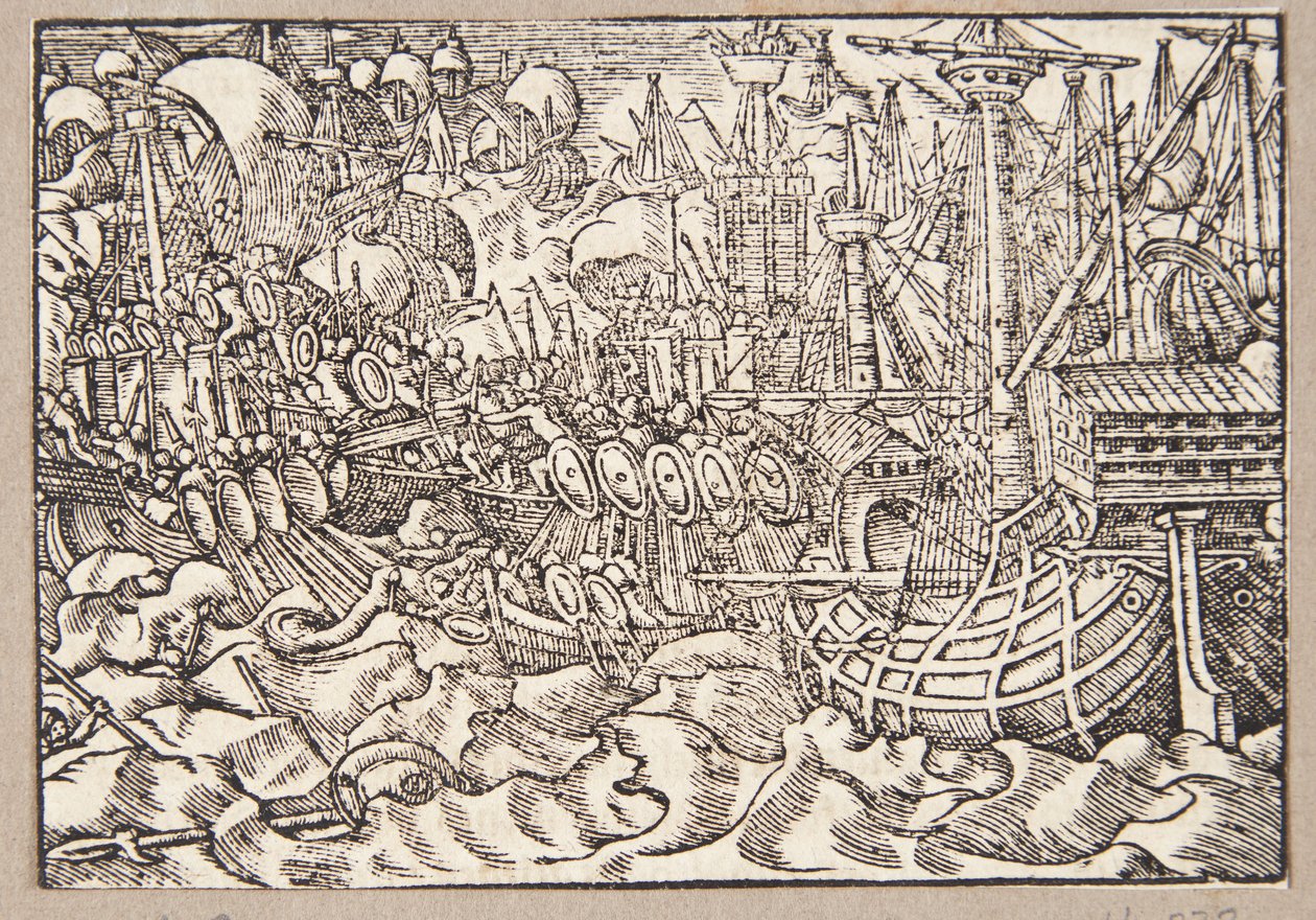 Gaius Duillius er seirende i et sjøslag over karthagerne av Tobias Stimmer