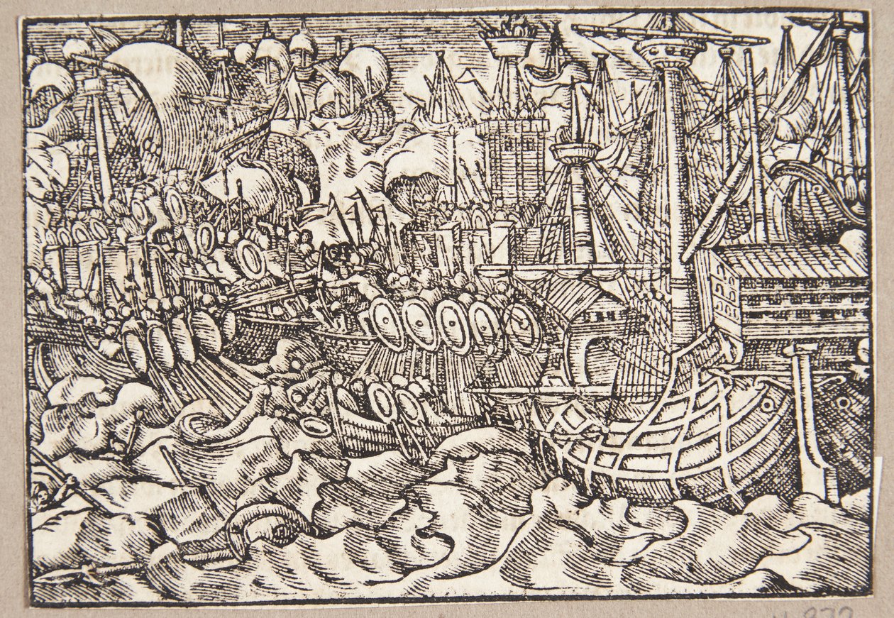 Gaius Duillius er seirende i et sjøslag over karthagerne av Tobias Stimmer