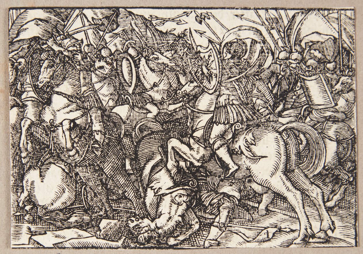 M. Decius leder romerne i kampen mot latinerne av Tobias Stimmer