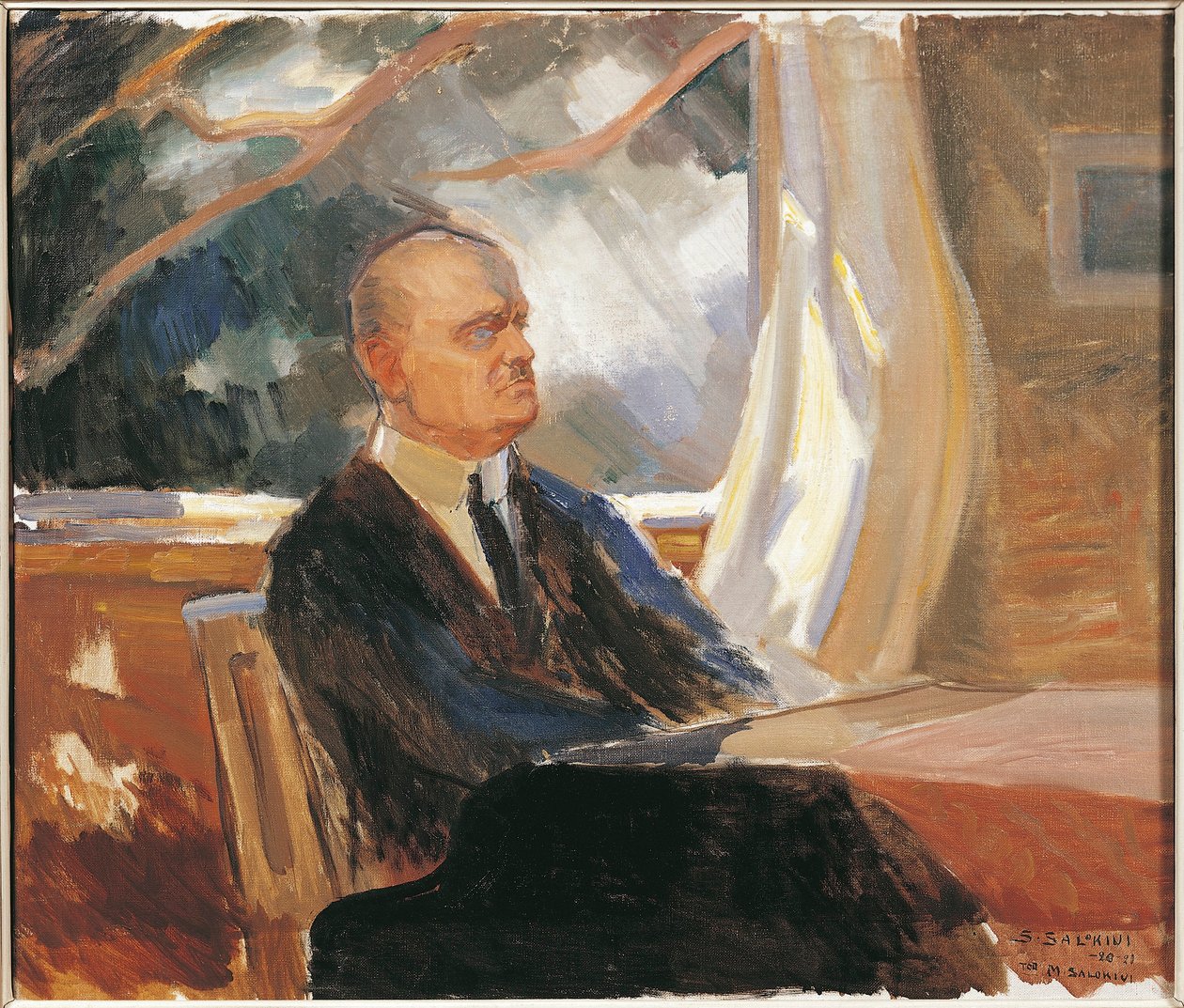Finland, Turku, Portrett av Jean Christian Julius Sibelius av Toivo Santeri Salokivi