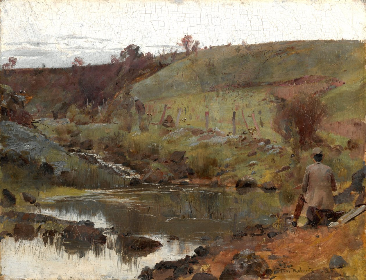 En stille dag på Darebin Creek av Tom Roberts