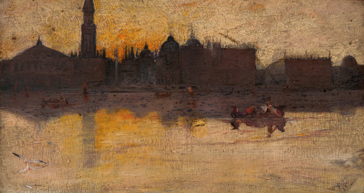 Grå dag om våren, Venezia av Tom Roberts