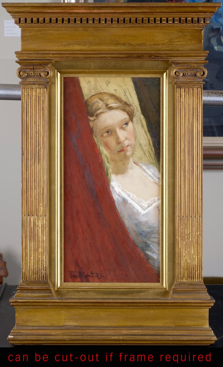 Kontemplasjon, 1883 (wc og gouache på papir) av Tom Scott