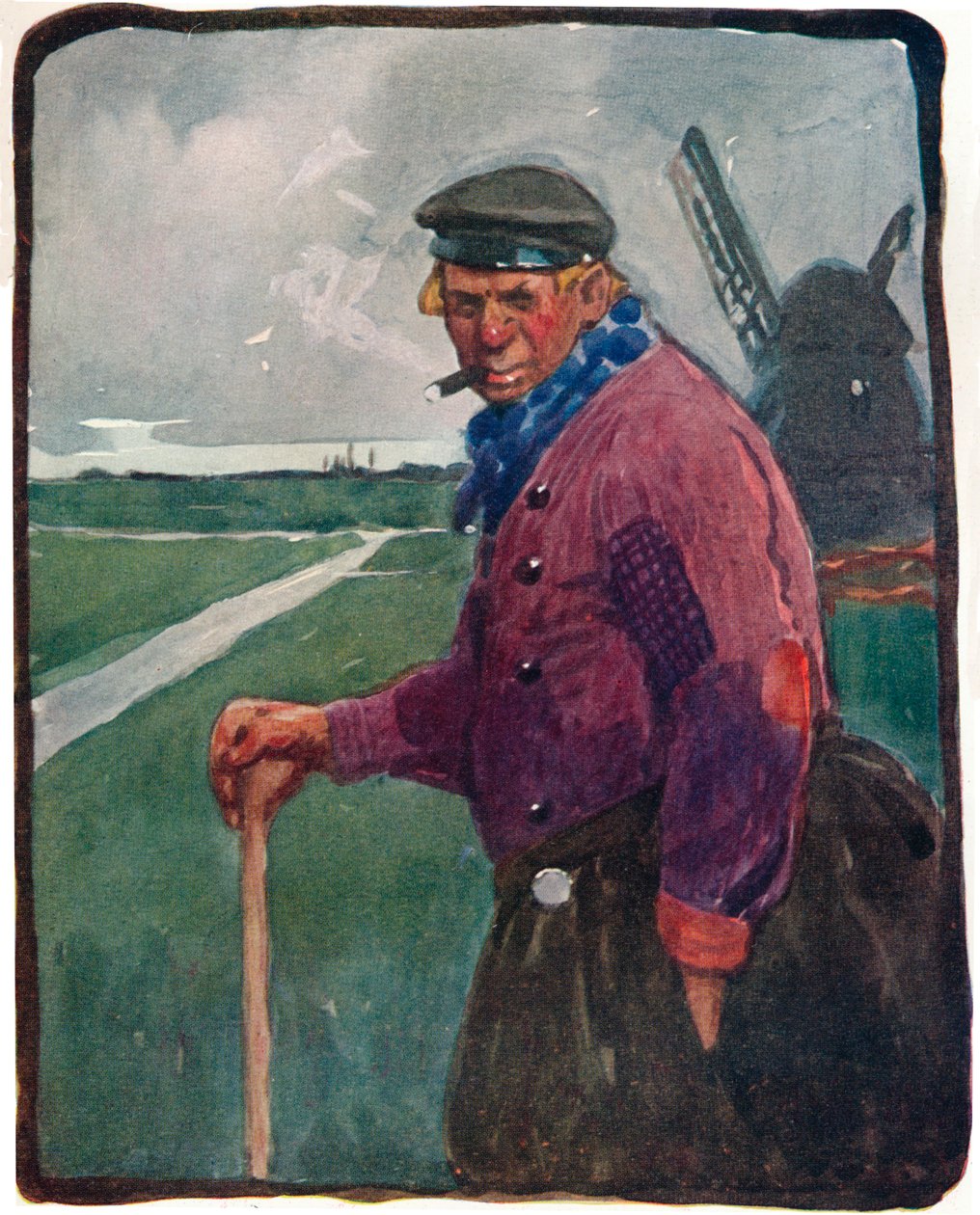 En Volendamer, c1800-tallet 1914-1915 av Tom Browne