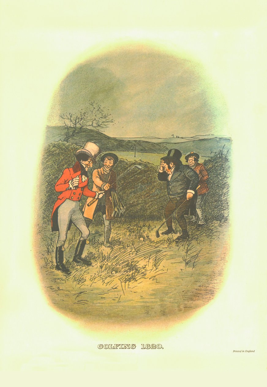 Golf, 1820, c1910. av Tom Browne