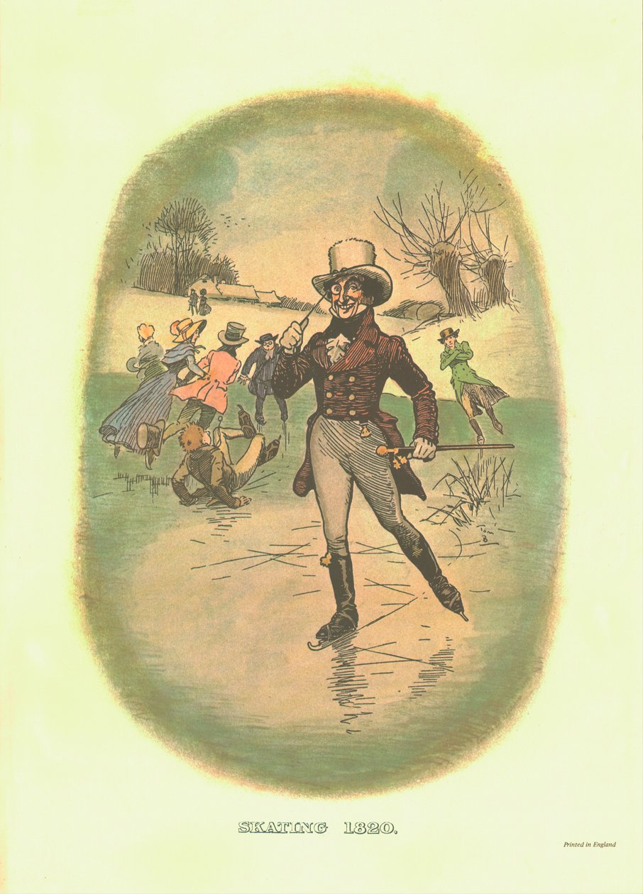 Skøyter, 1820, c1910. av Tom Browne