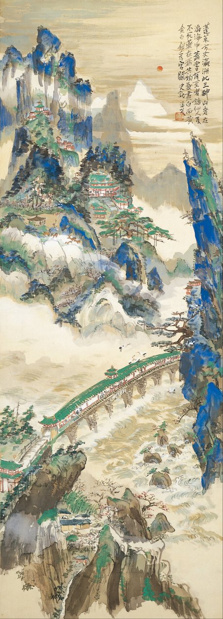 Mount Penglai (Mountain of Immortals) av Tomita Keisen